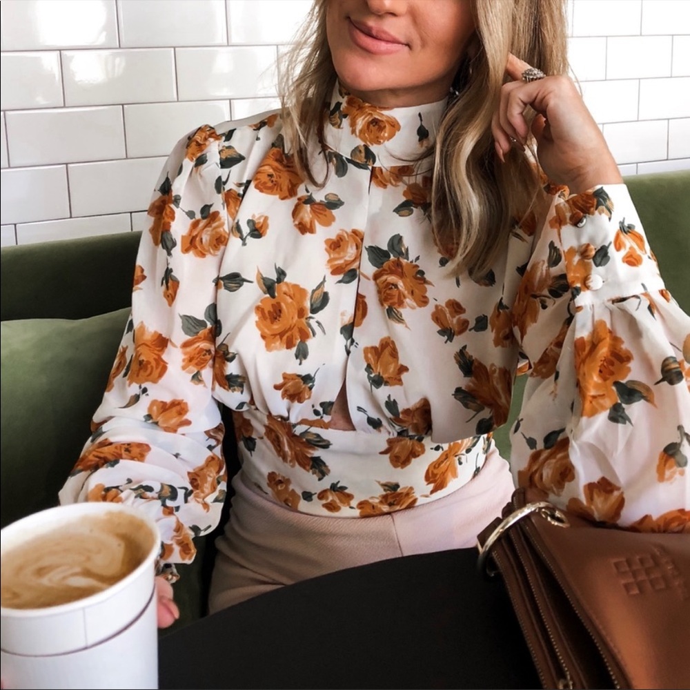 Showpo Backless Floral Top
